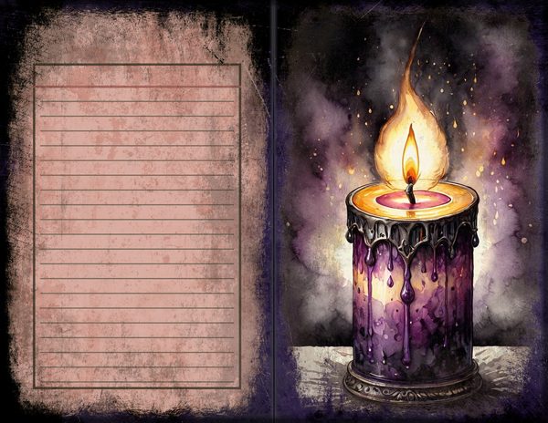Junk Journal Spreads: 75 Open Book Planner Pages - Gothic Seance - Commercial Use — image 39