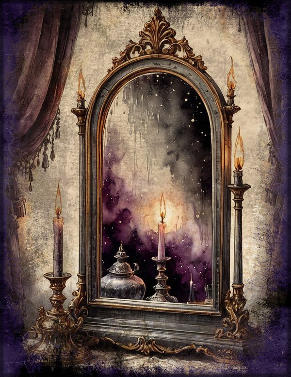 Junk Journal Pages: 150 Printable Sheets - Gothic Seance - Commercial Use — image 1