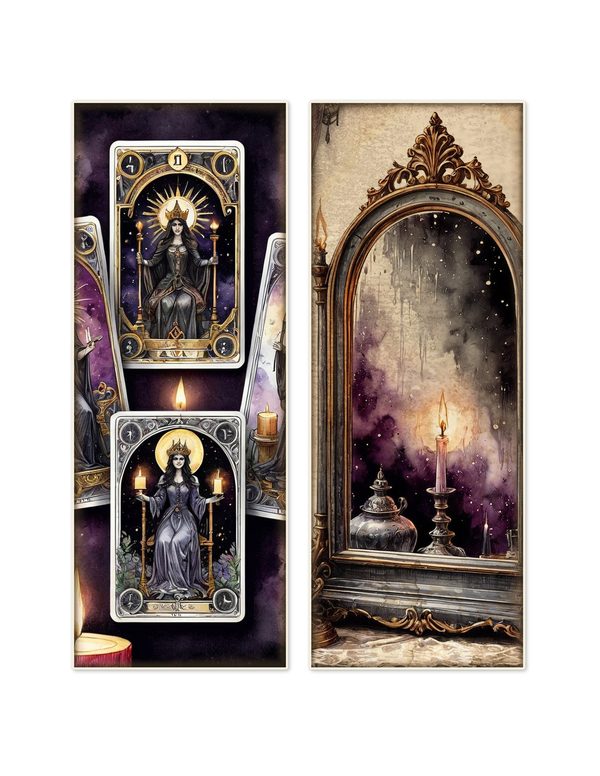 Ephemera Kit: 81 Printable Cards, Tags and Word Strips - Gothic Seance - Commercial Use — image 5
