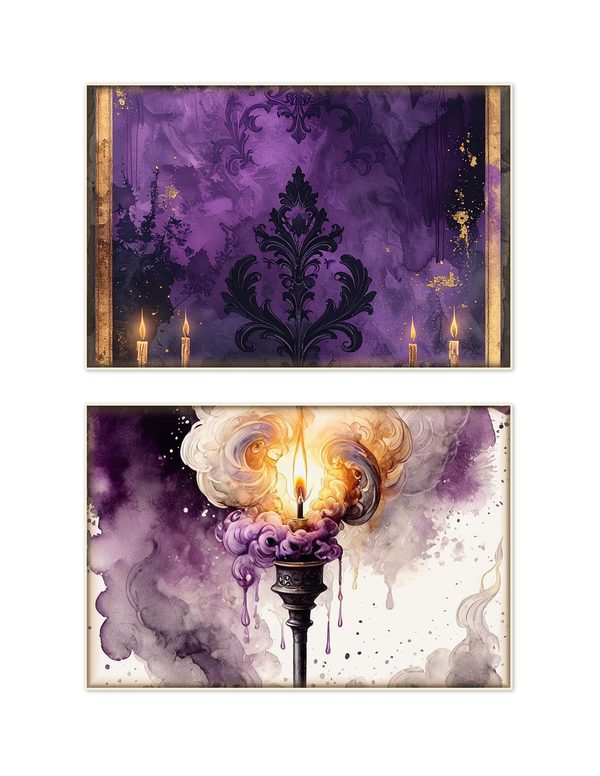 Ephemera Kit: 81 Printable Cards, Tags and Word Strips - Gothic Seance - Commercial Use — image 7