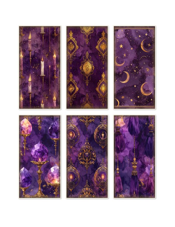 Ephemera Kit: 81 Printable Cards, Tags and Word Strips - Gothic Seance - Commercial Use — image 10