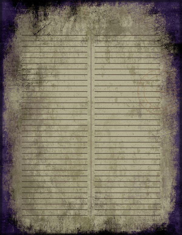 Journal Writing Pages: 50 Lined Frames and Textures - Gothic Seance - Commercial Use — image 3