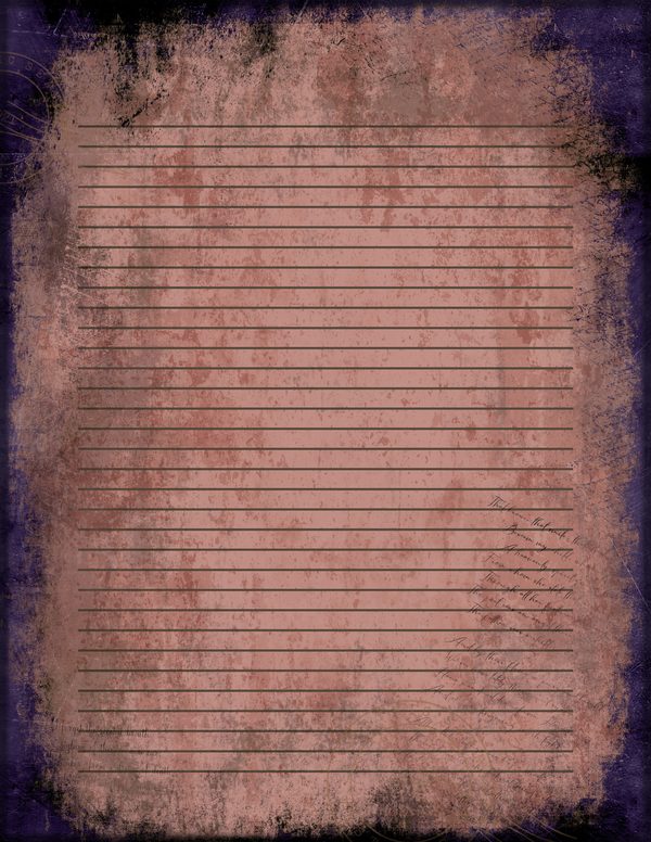 Journal Writing Pages: 50 Lined Frames and Textures - Gothic Seance - Commercial Use — image 7