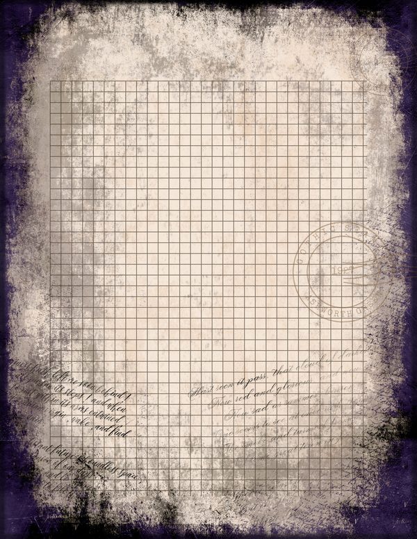 Journal Writing Pages: 50 Lined Frames and Textures - Gothic Seance - Commercial Use — image 9