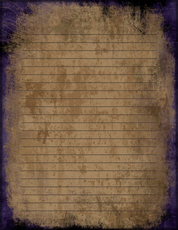Journal Writing Pages: 50 Lined Frames and Textures - Gothic Seance - Commercial Use — image 16