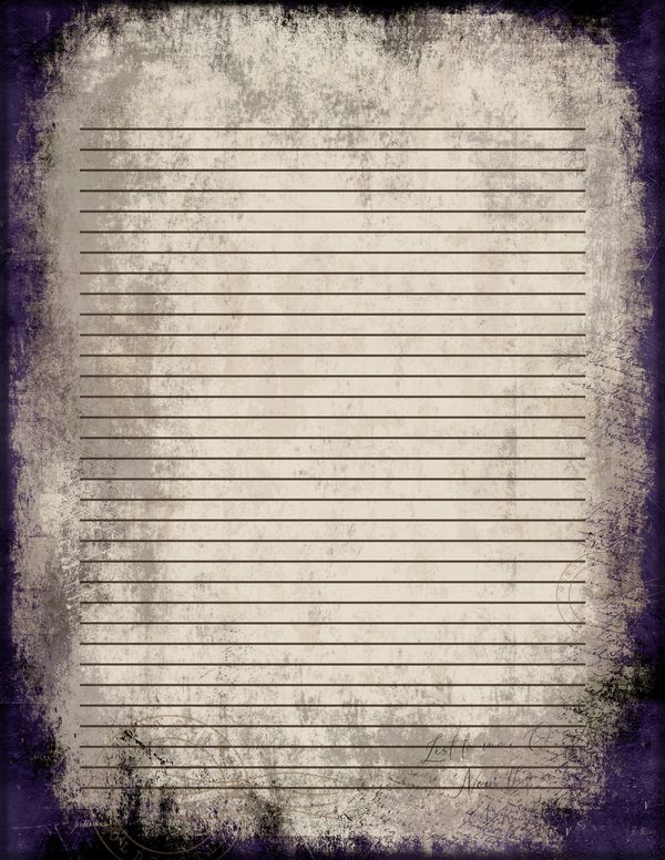 Journal Writing Pages: 50 Lined Frames and Textures - Gothic Seance - Commercial Use — image 17