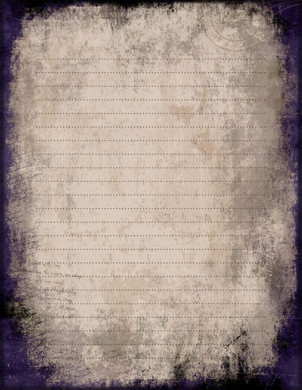 Journal Writing Pages: 50 Lined Frames and Textures - Gothic Seance - Commercial Use — image 18