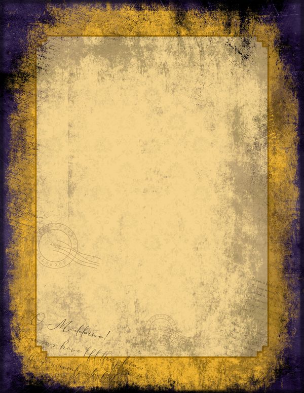 Journal Writing Pages: 50 Lined Frames and Textures - Gothic Seance - Commercial Use — image 21
