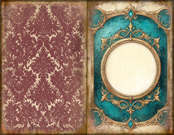 Junk Journal Spreads: 75 Open Book Planner Pages - Gothic Manor - Commercial Use — image 23