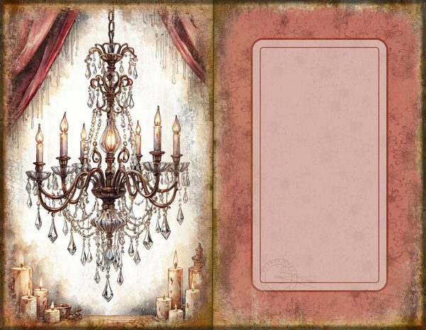 Junk Journal Spreads: 75 Open Book Planner Pages - Gothic Manor - Commercial Use — image 26