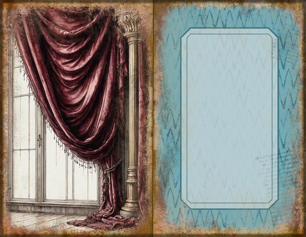 Junk Journal Spreads: 75 Open Book Planner Pages - Gothic Manor - Commercial Use — image 32