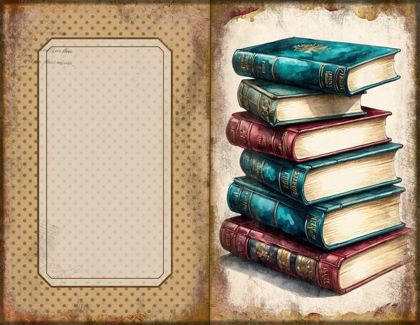 Junk Journal Spreads: 75 Open Book Planner Pages - Gothic Manor - Commercial Use — image 35