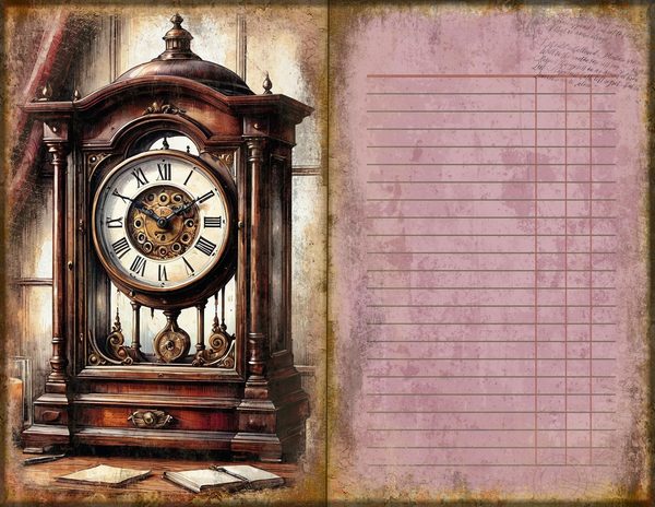 Junk Journal Spreads: 75 Open Book Planner Pages - Gothic Manor - Commercial Use — image 37