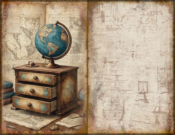 Junk Journal Spreads: 75 Open Book Planner Pages - Gothic Manor - Commercial Use — image 47