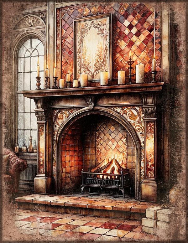Junk Journal Pages: 150 Printable Sheets - Gothic Manor - Commercial Use — image 1