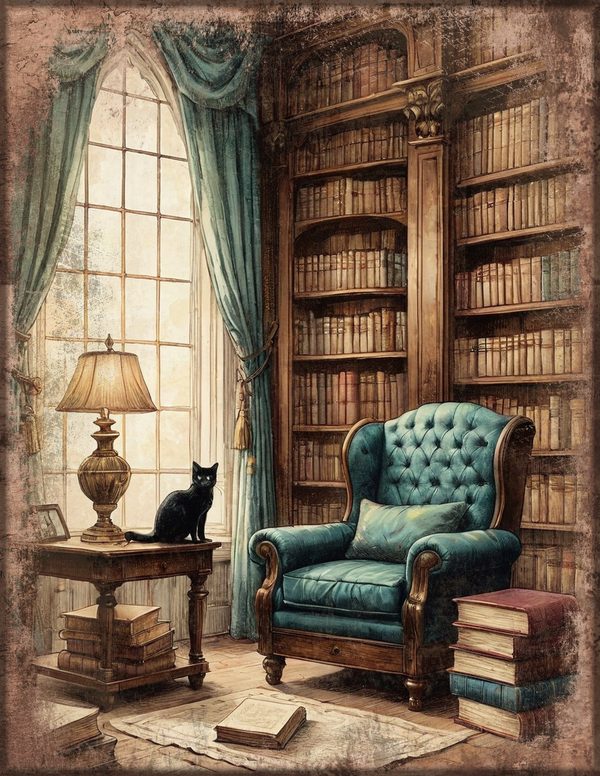 Junk Journal Pages: 150 Printable Sheets - Gothic Manor - Commercial Use — image 8