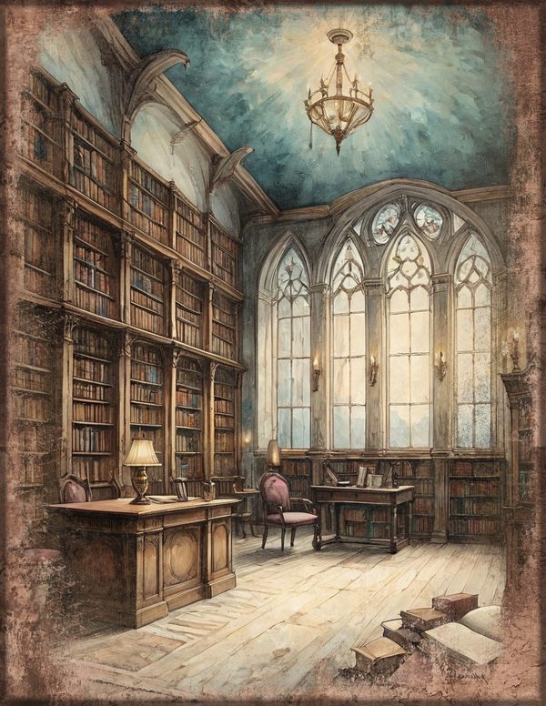 Junk Journal Pages: 150 Printable Sheets - Gothic Manor - Commercial Use — image 11