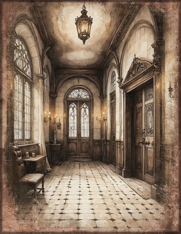 Junk Journal Pages: 150 Printable Sheets - Gothic Manor - Commercial Use — image 65