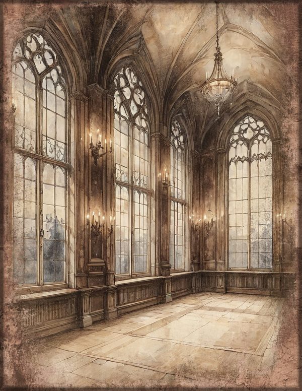 Junk Journal Pages: 150 Printable Sheets - Gothic Manor - Commercial Use — image 66