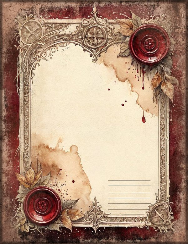 Junk Journal Pages: 150 Printable Sheets - Gothic Manor - Commercial Use — image 67