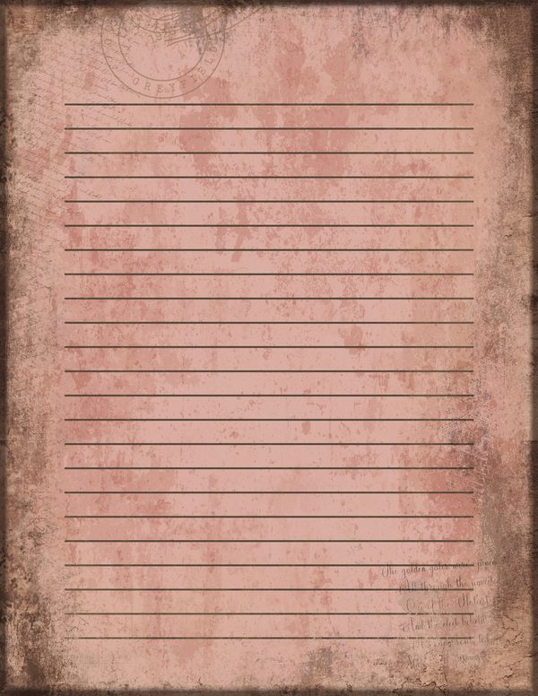 Journal Writing Pages: 50 Lined Frames and Textures - Gothic Manor - Commercial Use — image 6