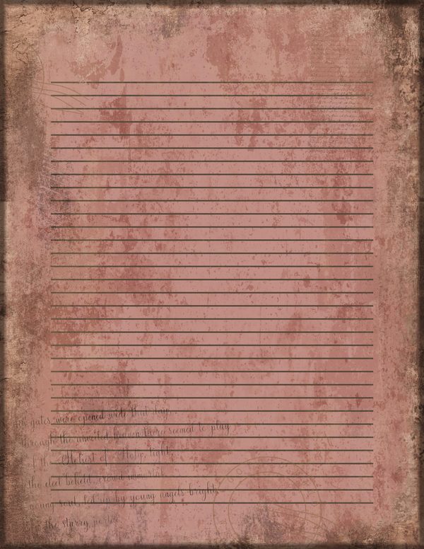 Journal Writing Pages: 50 Lined Frames and Textures - Gothic Manor - Commercial Use — image 7
