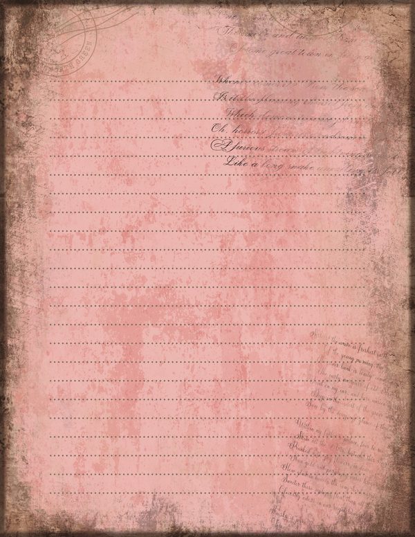 Journal Writing Pages: 50 Lined Frames and Textures - Gothic Manor - Commercial Use — image 8
