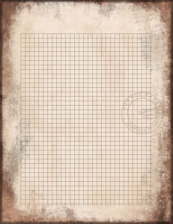 Journal Writing Pages: 50 Lined Frames and Textures - Gothic Manor - Commercial Use — image 9