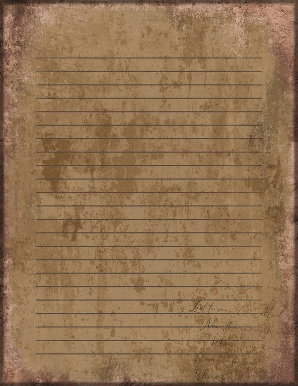 Journal Writing Pages: 50 Lined Frames and Textures - Gothic Manor - Commercial Use — image 16