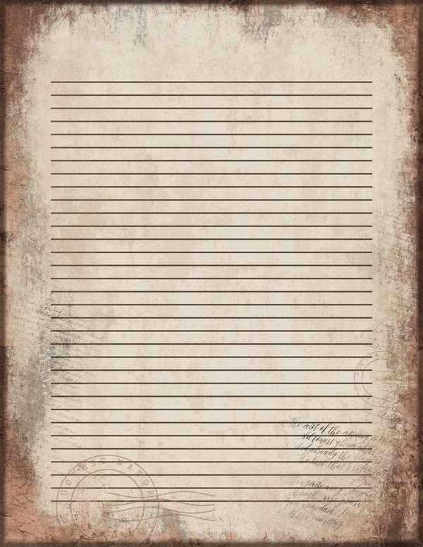 Journal Writing Pages: 50 Lined Frames and Textures - Gothic Manor - Commercial Use — image 17