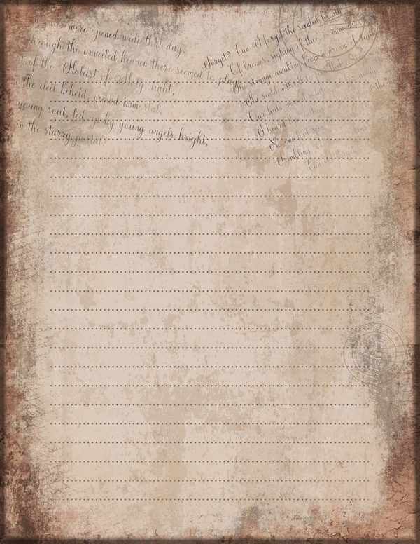 Journal Writing Pages: 50 Lined Frames and Textures - Gothic Manor - Commercial Use — image 18