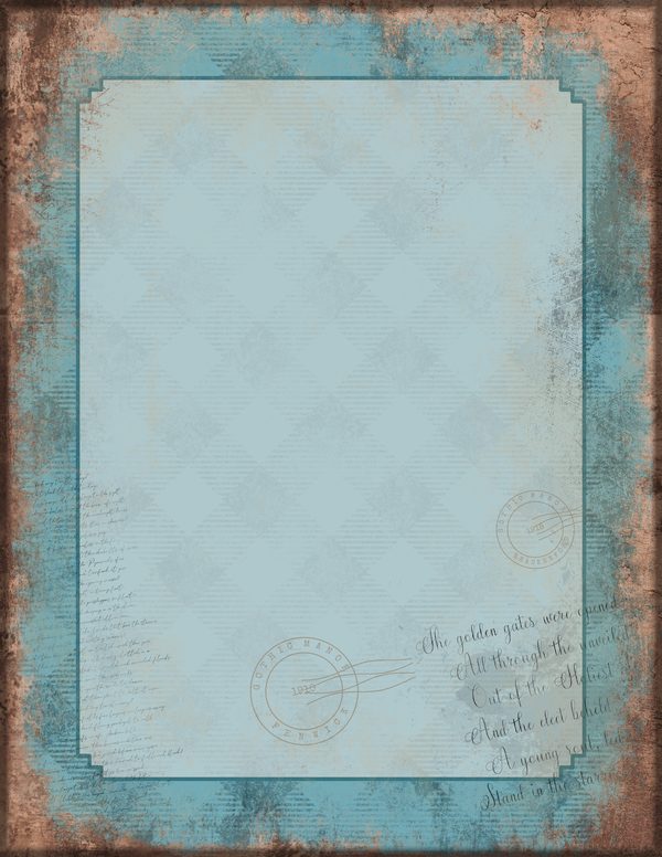Journal Writing Pages: 50 Lined Frames and Textures - Gothic Manor - Commercial Use — image 36