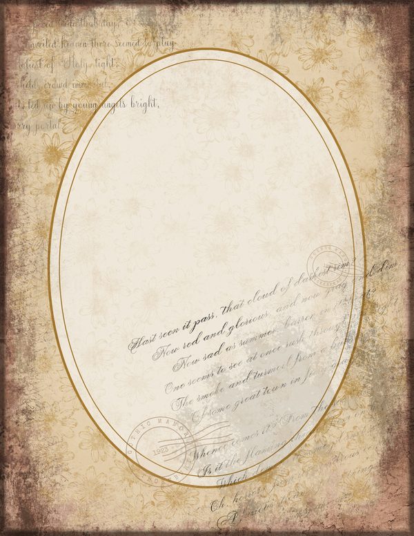 Journal Writing Pages: 50 Lined Frames and Textures - Gothic Manor - Commercial Use — image 38