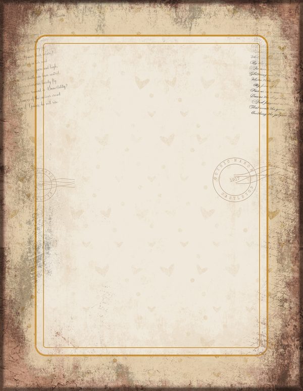 Journal Writing Pages: 50 Lined Frames and Textures - Gothic Manor - Commercial Use — image 40