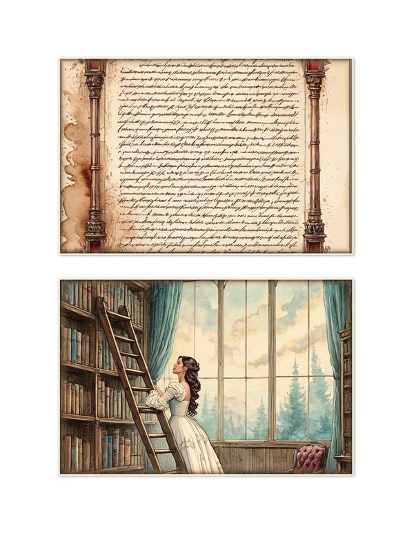 Ephemera Kit: 77 Printable Cards, Tags and Word Strips - Gothic Manor - Commercial Use — image 7