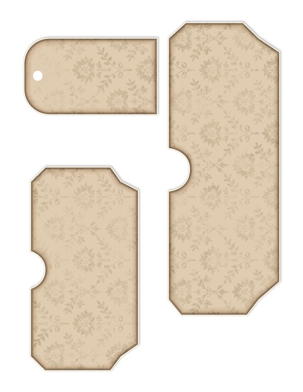 Ephemera Kit: 77 Printable Cards, Tags and Word Strips - Gothic Manor - Commercial Use — image 71
