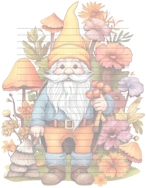 Garden Gnomes Watercolor Digital Paper Kit: Printable Papers, Cards, Tags, Ephemera — image 32