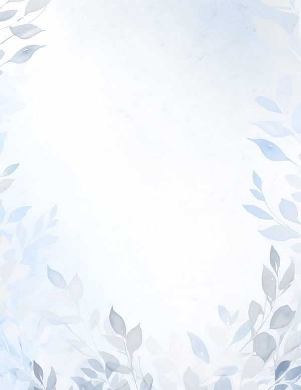 Baby Blue Floral Watercolor Digital Paper Kit: Printable Papers, Cards, Tags, Ephemera — image 10