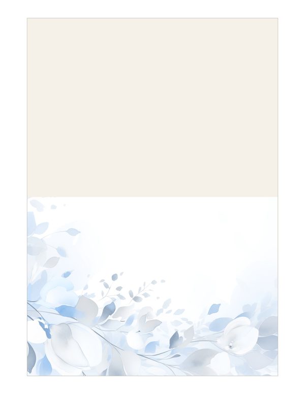 Baby Blue Floral Watercolor Digital Paper Kit: Printable Papers, Cards, Tags, Ephemera — image 14