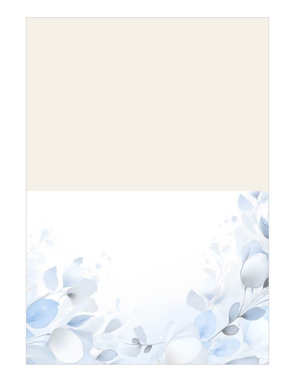 Baby Blue Floral Watercolor Digital Paper Kit: Printable Papers, Cards, Tags, Ephemera — image 16