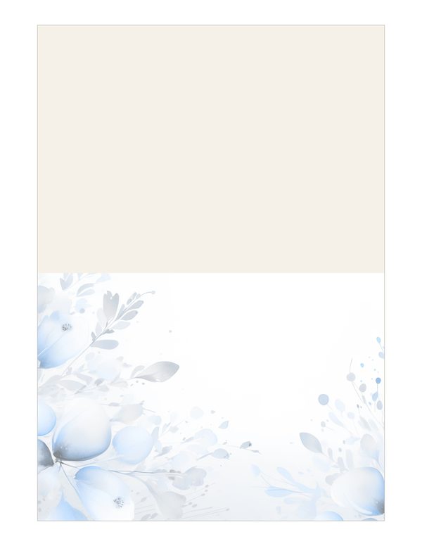 Baby Blue Floral Watercolor Digital Paper Kit: Printable Papers, Cards, Tags, Ephemera — image 17