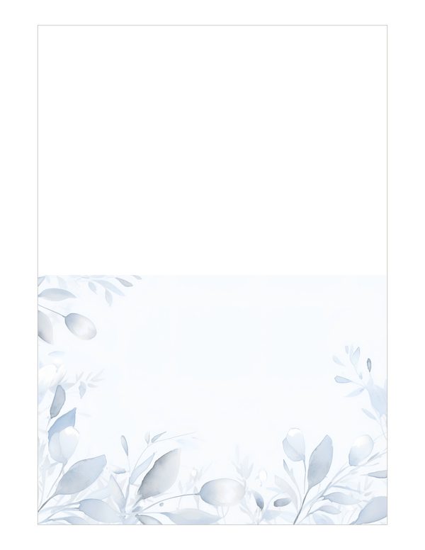 Baby Blue Floral Watercolor Digital Paper Kit: Printable Papers, Cards, Tags, Ephemera — image 19