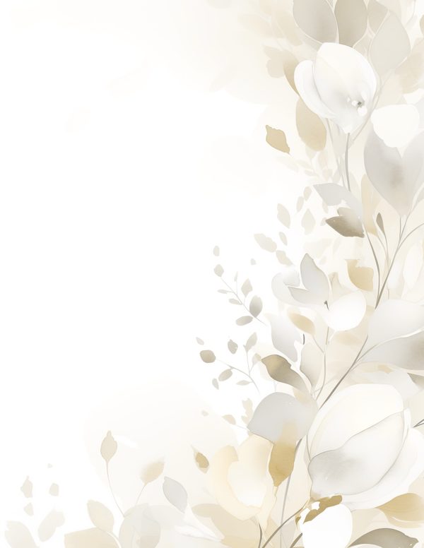 Gold Floral Watercolor Digital Paper Kit: Printable Papers, Cards, Tags, Ephemera - Commercial Use — image 2