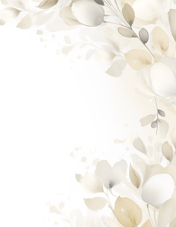 Gold Floral Watercolor Digital Paper Kit: Printable Papers, Cards, Tags, Ephemera - Commercial Use — image 4