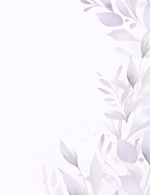Purple Floral Watercolor Digital Paper Kit: Printable Papers, Cards, Tags, Ephemera — image 1