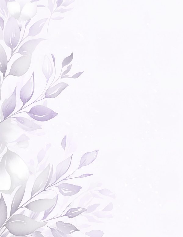 Purple Floral Watercolor Digital Paper Kit: Printable Papers, Cards, Tags, Ephemera — image 6