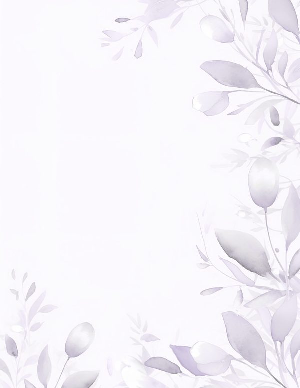 Purple Floral Watercolor Digital Paper Kit: Printable Papers, Cards, Tags, Ephemera — image 7