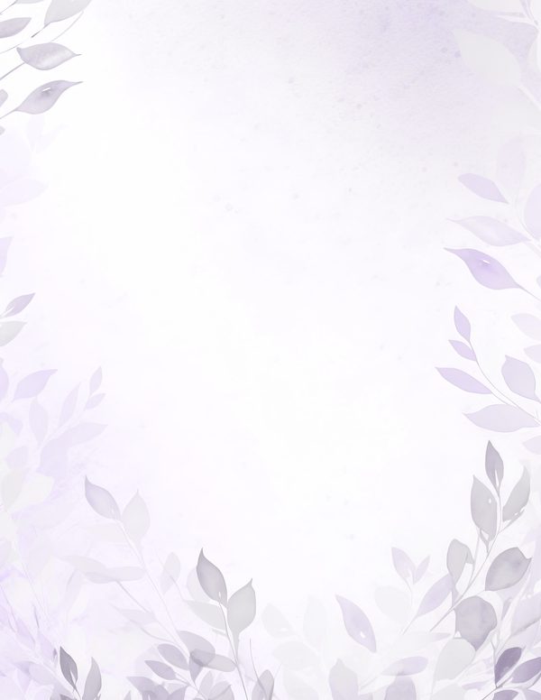 Purple Floral Watercolor Digital Paper Kit: Printable Papers, Cards, Tags, Ephemera — image 10