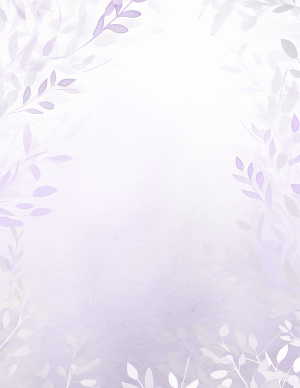 Purple Floral Watercolor Digital Paper Kit: Printable Papers, Cards, Tags, Ephemera — image 11