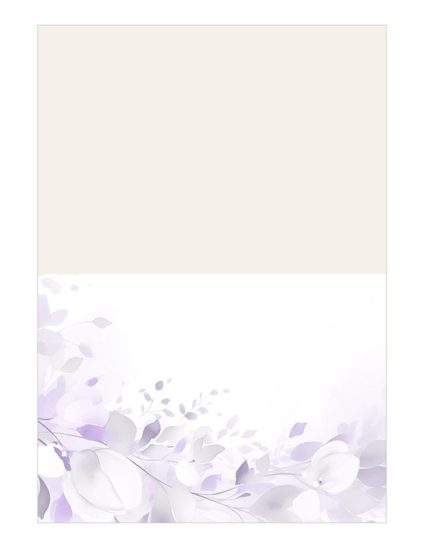Purple Floral Watercolor Digital Paper Kit: Printable Papers, Cards, Tags, Ephemera — image 14
